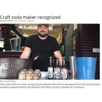 Craft soda maker recognized