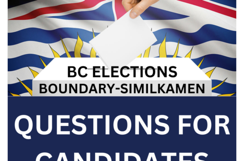 BC ELECTIONS – QUESTIONS FOR CANDIDATES