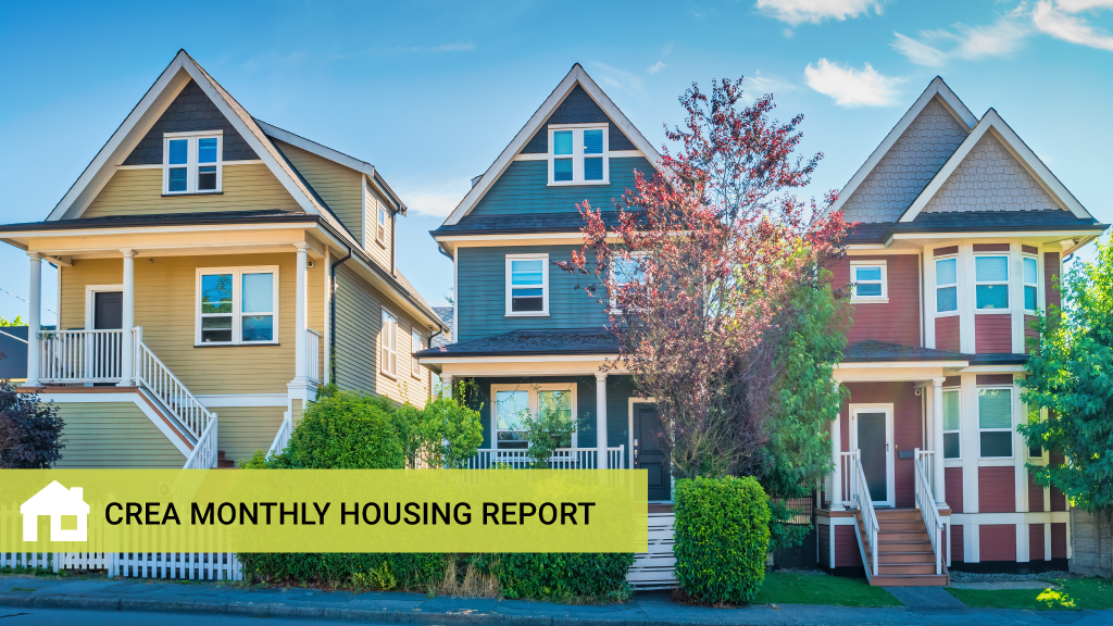 A view of single-family detached homes on a sunny day